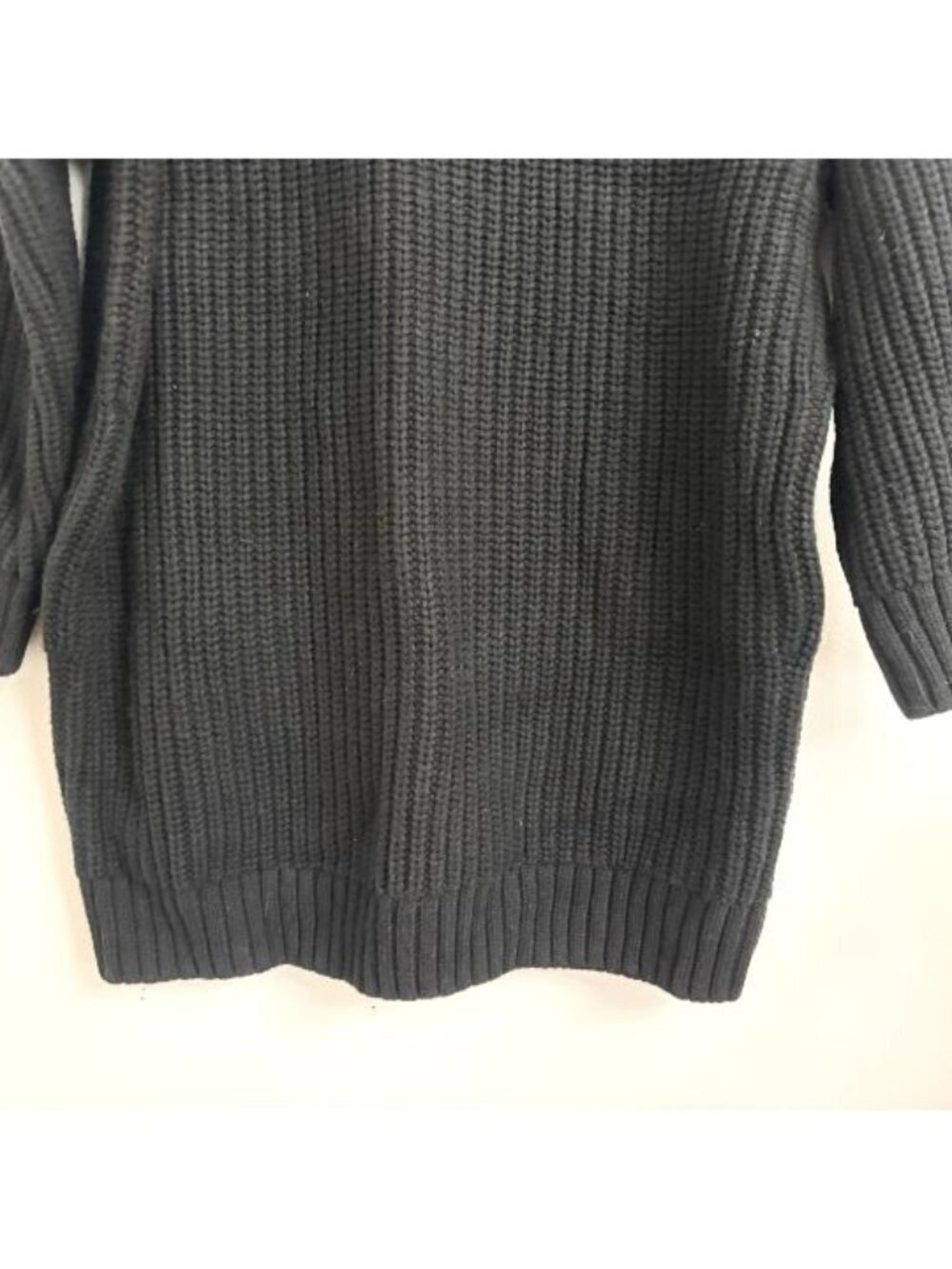 NWT Gap Oversized Mock Neck Ribbed Long Black Sweater - sz Medium - Picture 12 of 12